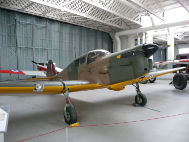 [Duxford IWM contains aircraft such as the Percival Proctor III]